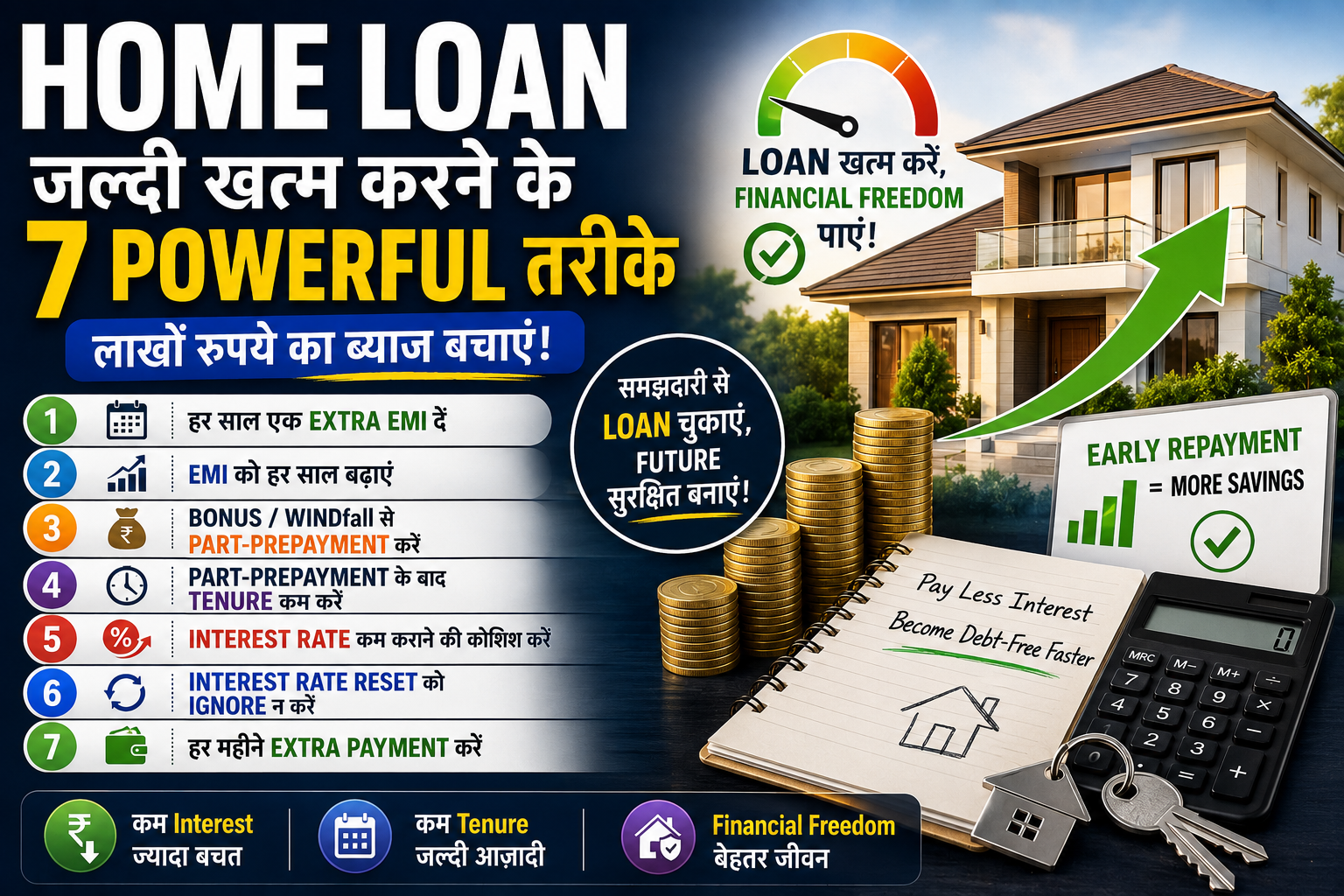 7 Smart Ways to Repay Your Home Loan Faster and Save Interest