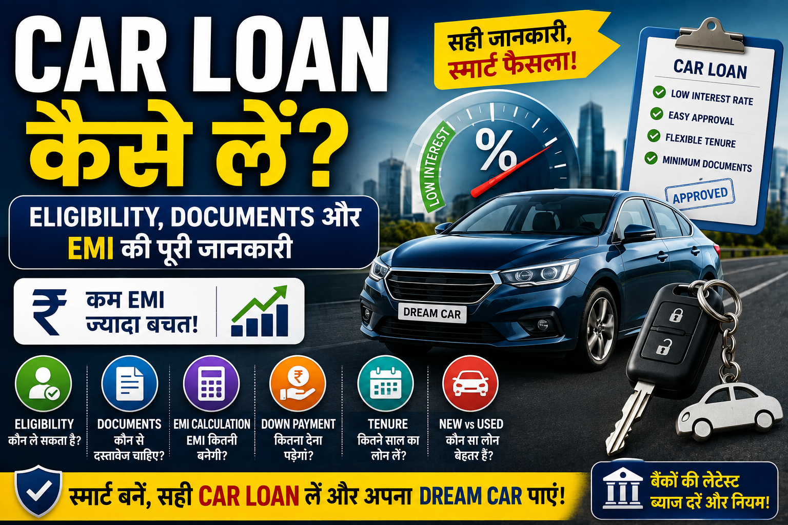 How to Get a Car Loan in India: Eligibility, Documents, EMI and Complete Guide