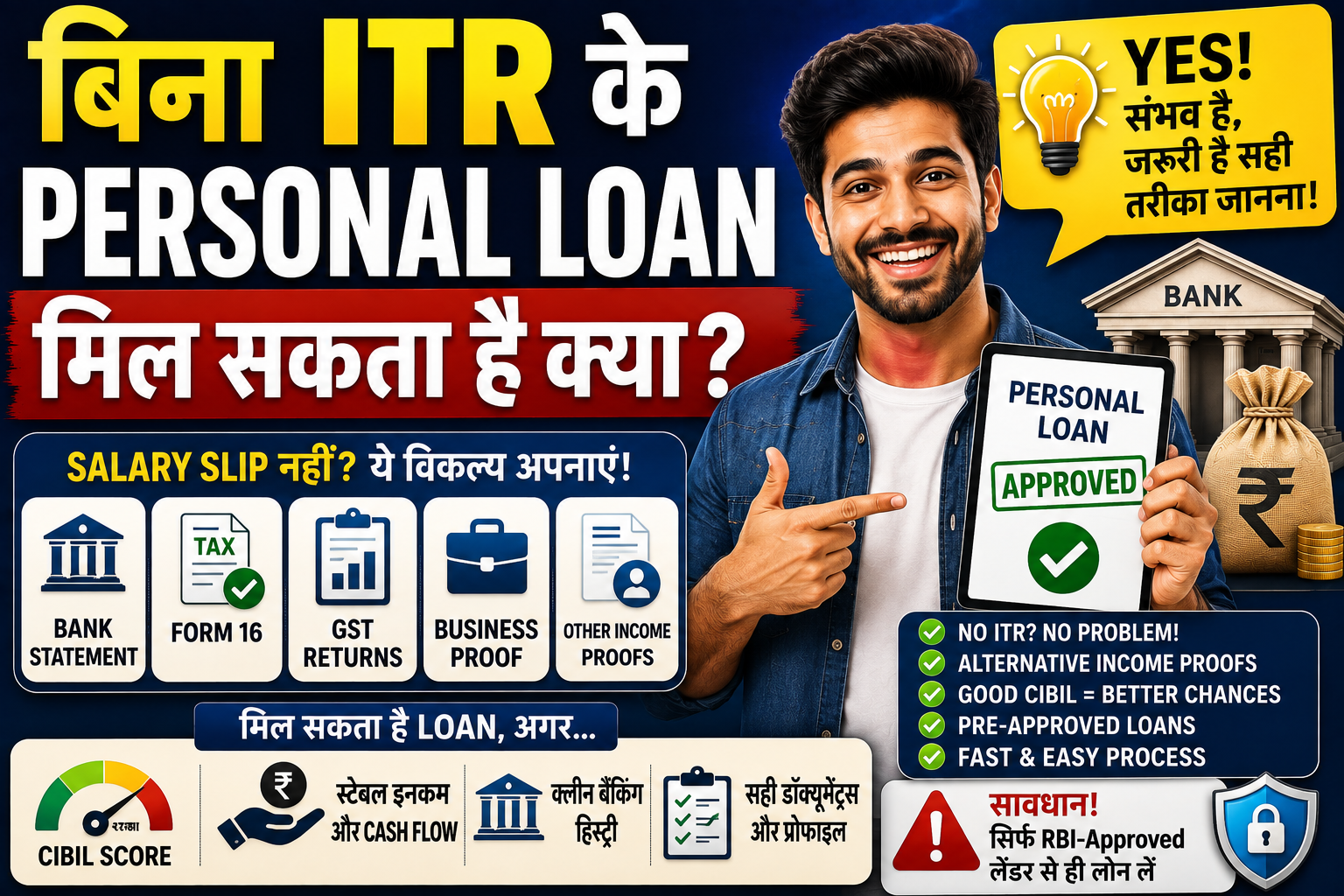 Can You Get a Personal Loan Without ITR?