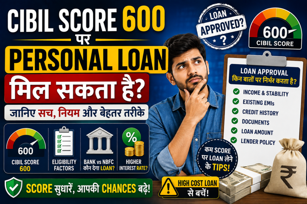Can You Get a Personal Loan with a 600 CIBIL Score?