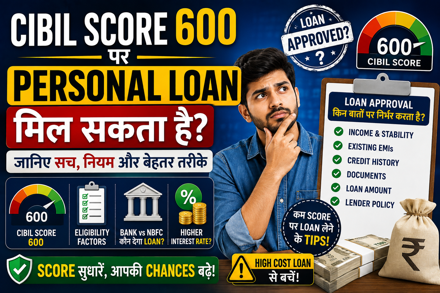 Can You Get a Personal Loan with a 600 CIBIL Score?